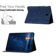 thumbnail image 4 of for Samsung Galaxy Tab A 10.5 2018 SM-T590 / SM-T595 Folio Flip Case, Embossed PU Leather Case with Smart Auto Wake / Sleep & Adjustable Stand (3 Anti-Slip Strips) with Card Slots, Blue, 4 of 5