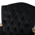 thumbnail image 4 of Amherst Velvet Arm Dining Chair, Black, 4 of 7