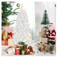 thumbnail image 7 of 4ft Lighted Artificial White Christmas Tree | Small Christmas Tree, Not Pre-lit White Tinsel Pine Trees with Lights, Ideal for Home, Office, and Xmas Tree Party Décor, 7 of 7