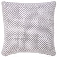 thumbnail image 6 of Laddha Home Designs Handwoven Diamond Cotton Throw Pillow Cover - 20" - Gray and White, 6 of 8