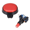 thumbnail image 2 of Botón de empuje para juegos de 60mm redondo, interruptor iluminado LED de 12V con microswitch para arcade, rojo, 1 pieza, 2 of 5
