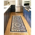 thumbnail image 3 of Rugs.com Rabia Collection Rug – 2' 7 x 9' Runner Navy Blue Low Rug Perfect For Hallways, Entryways, 3 of 9