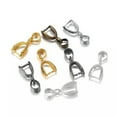 thumbnail image 2 of EOEMY 1000 Pcs Metal Snap Bail Hook Pinch Clip Bail Pendant Necklace Connectors Clasp-Gold, 2 of 9