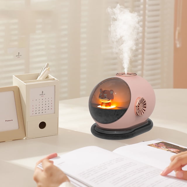 weibbin USB Personal Desktop Humidifier - Quiet, Small Cool Mist Humidifier for Office Home, Dormitory, Baby Humidifier with Ambient Light, Multiple Spray Modes