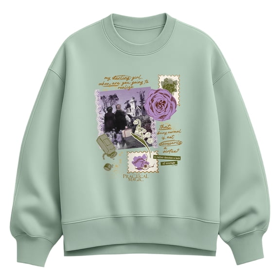 Practical Magic - Scrapbook Women's Oversized Fleece Crew Sweatshirt
