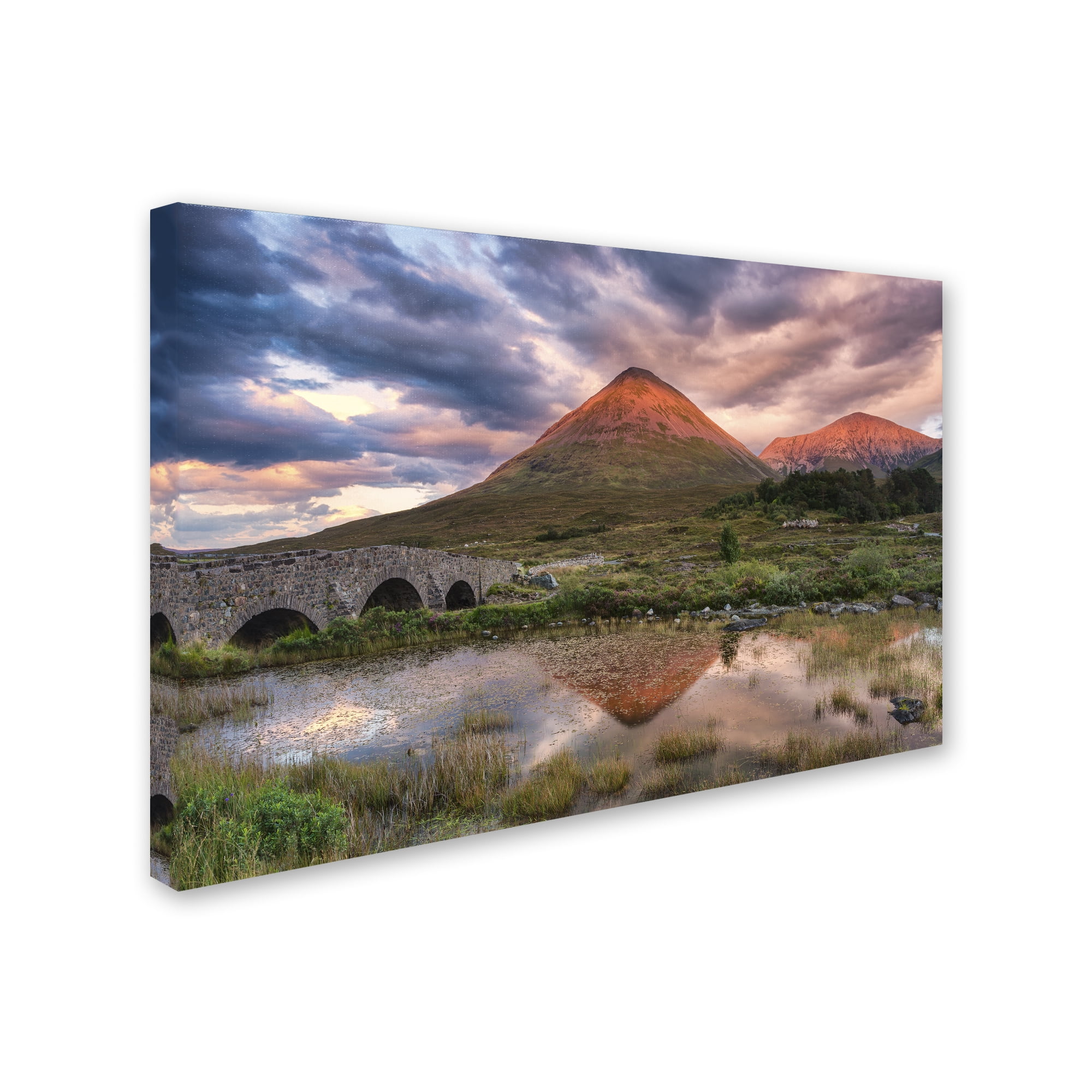 Trademark Fine Art 'Glamaig Sunset' Canvas Art by Michael Blanchette Photography