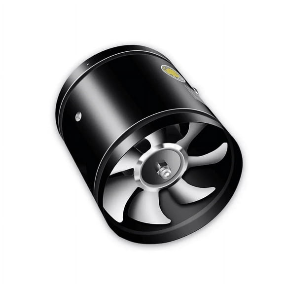 Extractor De Aire Tubo Axial De 6 Pulgadas NEGRO