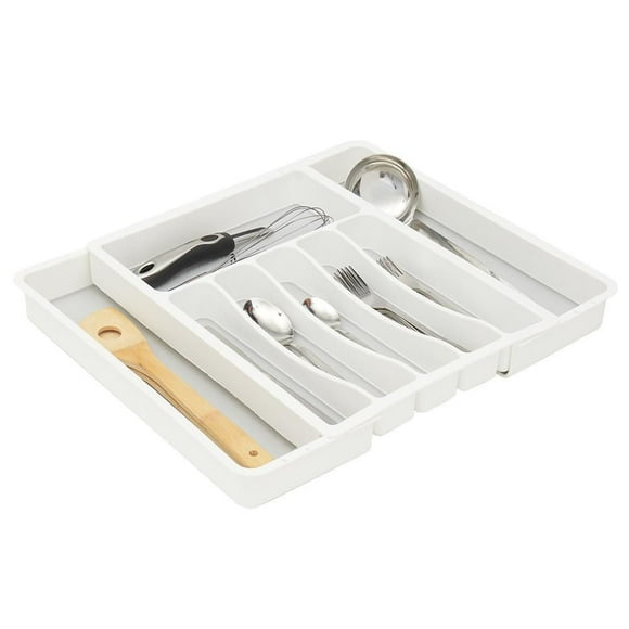 Expandable Cutlery Tray, White
