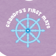 thumbnail image 4 of Inktastic Grandpas First Mate Sailing Nautical Boys Boys Baby Bib, 4 of 4