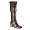 thumbnail image 2 of Diba True Womens Mar Velus Square Toe Zippered  Tall Boots, 2 of 5