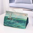 thumbnail image 1 of Sunflower Oil Painting Tissue Box European Retro Home Decorative Tissue Holder Cosmetic Storage Bag Bathroom Drawer Box, 1 of 4