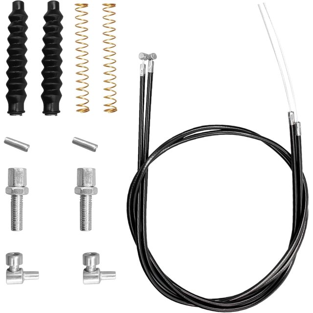 14Pcs Brake Cable Drive Rollator Replacement Parts, Brake Cable Parts for Walkers, Rollator Walker Parts with 45 Inch Brake Cable, Rollator General Brake Cable Kit for Majority Brands of Rollator