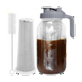thumbnail image 1 of Cold Brew Coffee Maker 64Oz Cold Brew Pitcher with Stainless Steel Super Dense Filter for Iced Brew Coffee, Ice Tea-B, 1 of 9