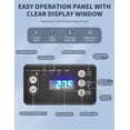 thumbnail image 3 of Commercial Ice Maker Machine, 130lbs/24H, 30 Lbs Ice Storage Bin, Fast Making Ice in 5-15 Mins, Auto-Clean, Timer Function, Freestanding or Undercounter for Restaurant,Coffee Shop, Food Truck and Bar, 3 of 7