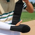thumbnail image 4 of Bewildely Guante deslizante de béisbol para correr con base de softbol con correa ajustable para un mejor control Almacenamiento y organización del hogar Mano Derecha Negra dedo de fuga, 4 of 6