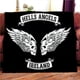 thumbnail image 1 of Manta de Hells Angels Sons of Anarchy Hell Riders, Decke,deka, couverture,viltti,koc, 담, deken,cobertor,frazada, täppe, teppe, 1 of 4