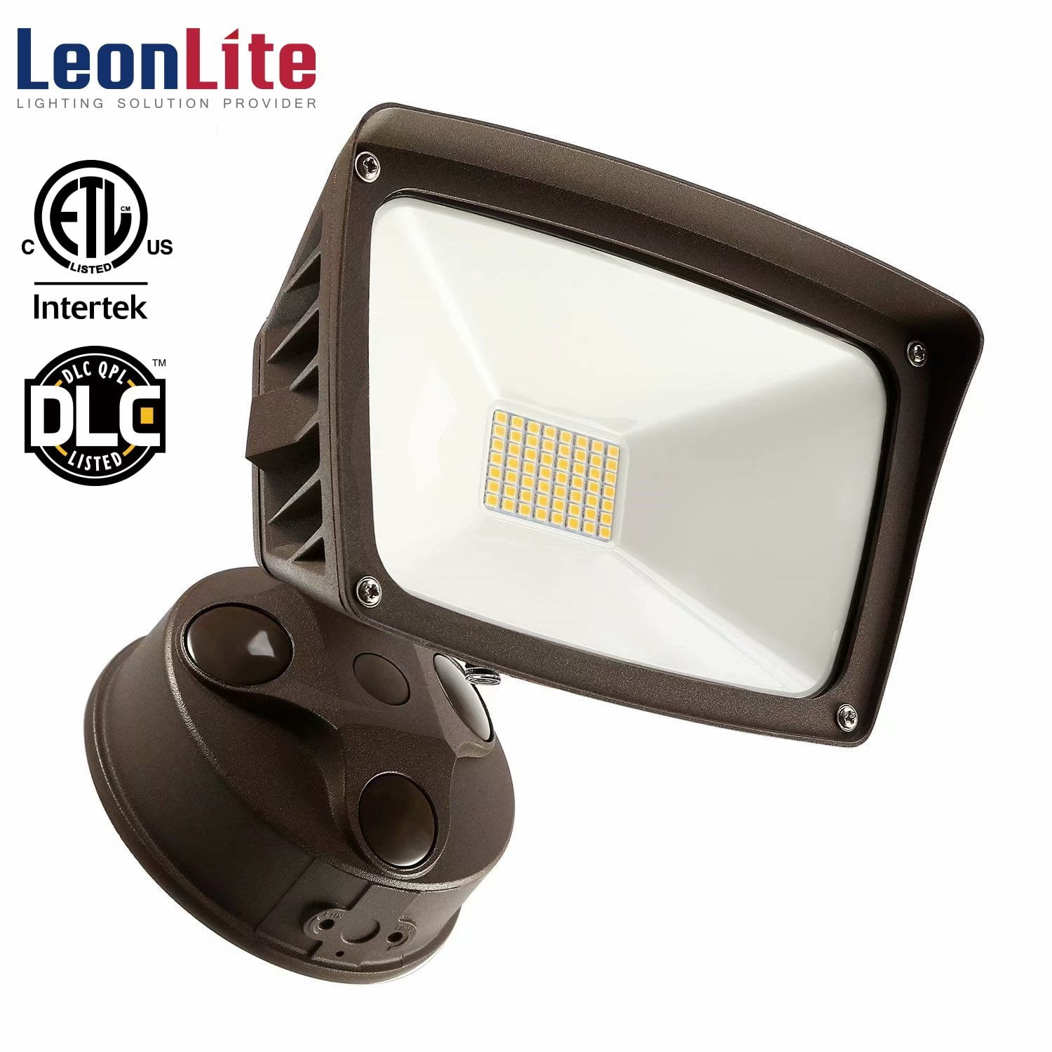Leonlite 28w Outdoor Security Light Dusk To Dawn Led Flood Area For Gardens Court Lawn Patio 3000k Warm White