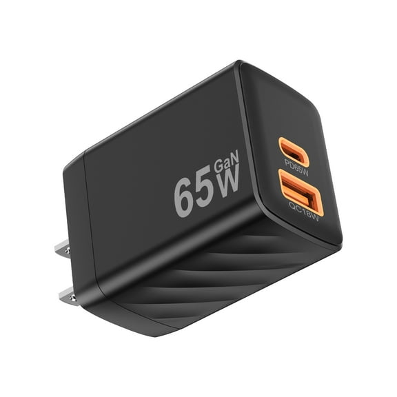 CUGUNU 65w USB C Charger Block,GaN Nano Super Fast Charging Wall Plug Port Pd Dual A & Type C Power Adapter for MacBook Pro/Air,Pixelbook,Ipad iPhone 15/14/Pro,Galaxy S23/S22,Note20,Pixel, Laptop
