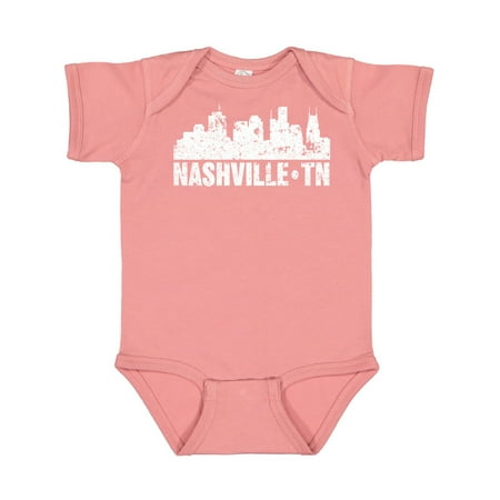 

Inktastic Nashville Skyline Grunge Gift Baby Boy or Baby Girl Bodysuit