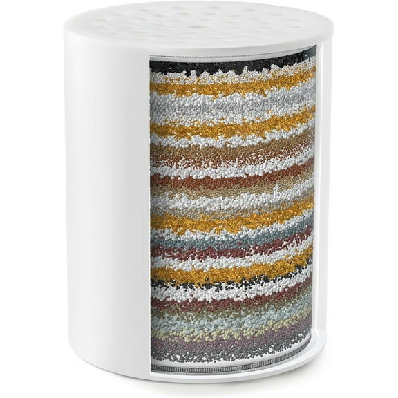 iSpring FSF2 33-Stage Universal Shower Filter Replacement Cartridge, Improves Conditions of Skin, Hair, and Nails, White