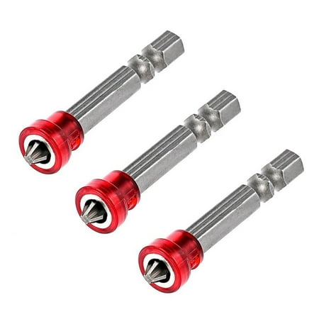

3pc Magnetic Screwdriver Bit Single Head 1/4 Hex Shank Cross Electric Screw Tool