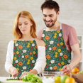 thumbnail image 3 of Pioneer Flower Floral Print Pattern Apron for Women and Men, Cotton Linen Waterproof with Pockets, Adjustable, 33x27 Inch for Kitchen, Gardening, BBQ, Salon, 3 of 6