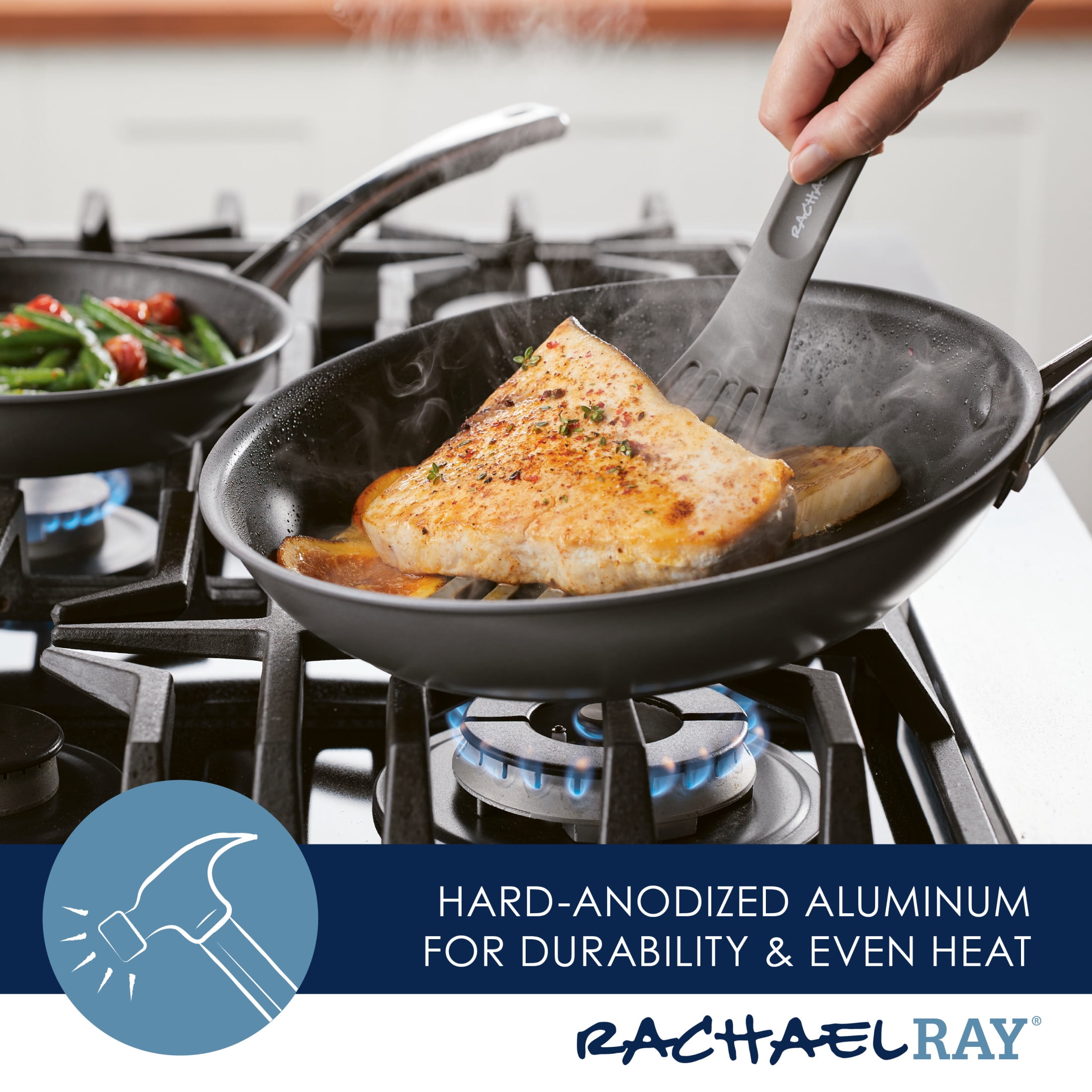 Rachael Ray Cook + Create Hard Anodized Nonstick Frying Pan with