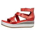 thumbnail image 2 of Antelope Women's Calissa Leather Wedge Platform Sandals, 2 of 6