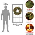 thumbnail image 2 of Corona de Navidad de Pino Invernal Artificial Preiluminada con Enchufe 24pulg Decoración Navideña National Tree Company WP1-300-24W-1, 2 of 2