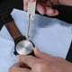 thumbnail image 2 of EeaseMX Abridor de tapa trasera de reloj de metal, herramienta de reparación de relojes, palanca para quitar batería con paño para gafas (plateado y azul), 2 of 8