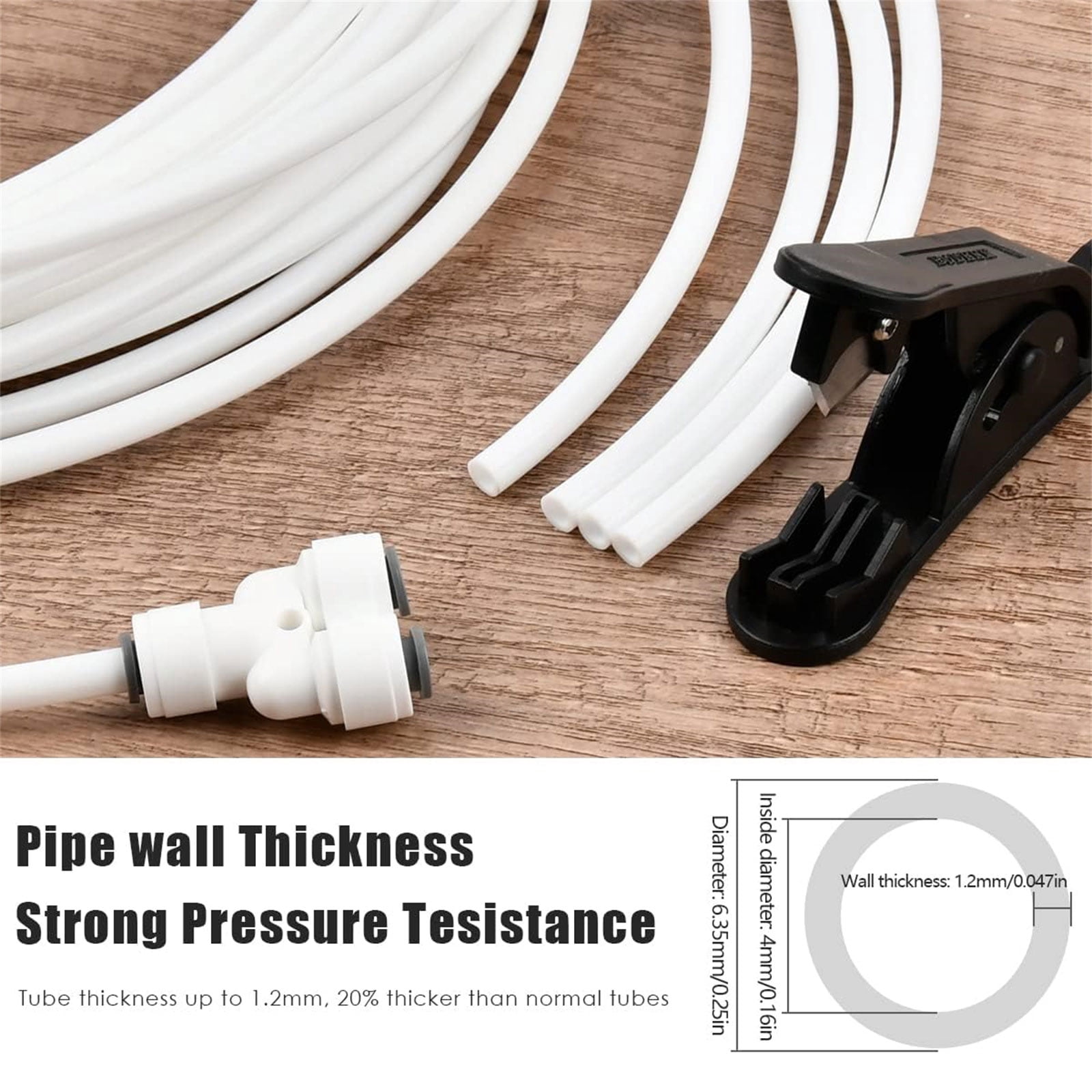 Water Supplies Kit 10m Set with Connectors Reliable 10m Fridges Water Connectiones Set Suitable for Household Appliances
