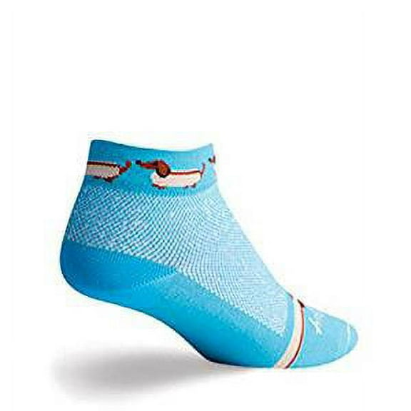 Socks - SockGuy - Classic Women 1" Weiner Dog Cycling/Running