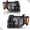 Black Amber, variant on For 2008 2009 2010 2011 2012 Ford Escape SUV Headlights Lamps Assembly Pair