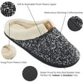 thumbnail image 4 of Men's Cozy Memory Foam Slippers with Fluffy Plush Wool-Like Lining, Slip-on Clog Slippers with Non-Slip Rubber Sole, 4 of 7