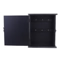 thumbnail image 2 of Shisuyan Wall Mount Wood Key Box Black 1Pack 10.2*2.8in, 2 of 7