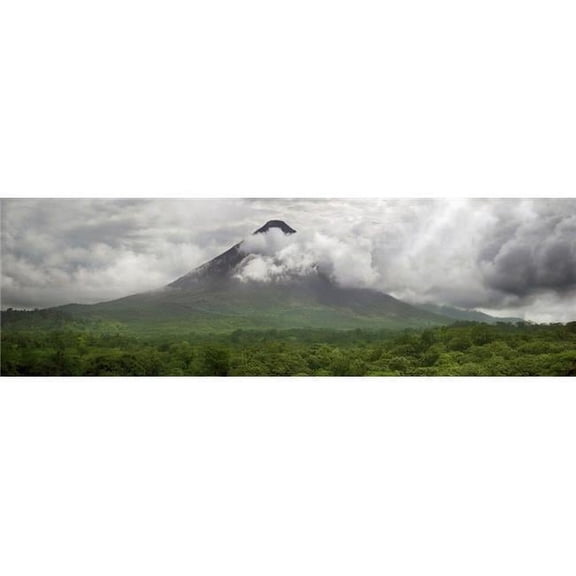 View of Arenal Volcano National Park Costa Rica Poster Print - 27 x 9
