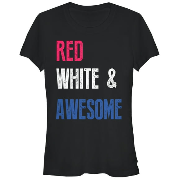 Junior's Lost Gods American Awesome  Graphic Tee Black Medium