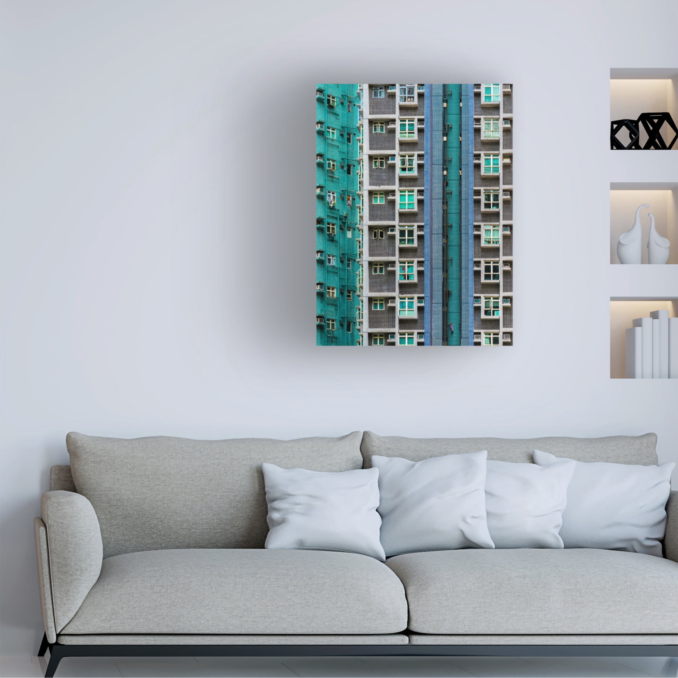 Canvas Wall Art - Andreas Agazzi 'Fractions' Wall Art for Living Room, Bedroom, or Office D?cor by Trademark Fine Art - 24 x 32 Inches