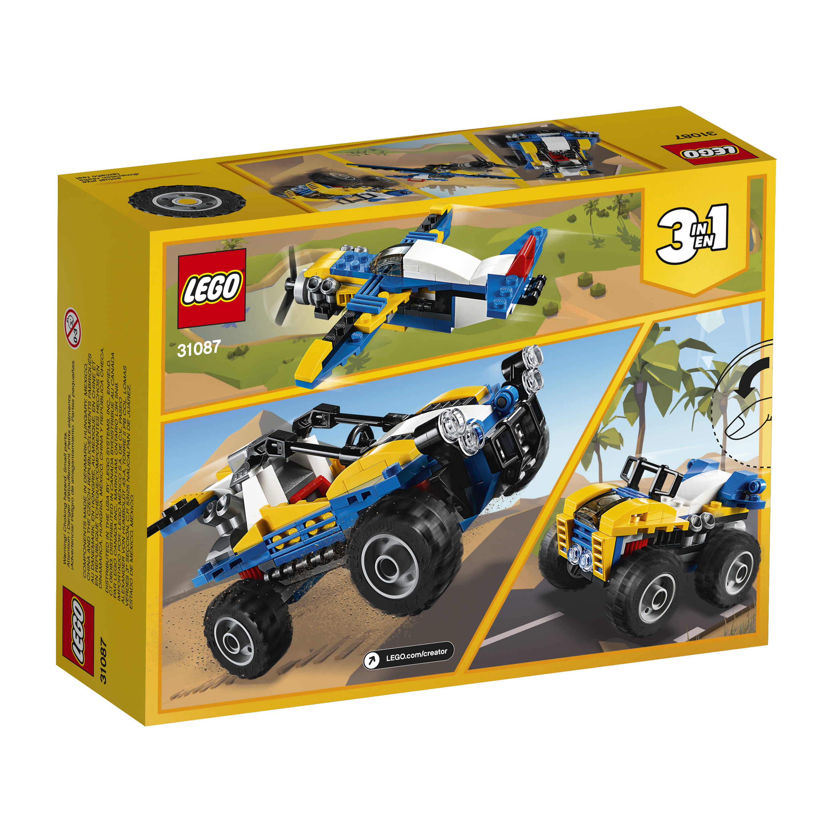 LEGO Creator3in1 Dune Buggy 31087 & Truck Toy Combo Building Set - Walmart.com