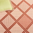 thumbnail image 5 of Safavieh Courtyard Shawn Geometric Indoor/Outdoor Area Rug, Cream/Terracotta, 4' x 5'7", 5 of 10