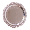 thumbnail image 3 of Plato redondo de fruta, plato de metal para servir, postre, pastel, disco decorativo para bodas, fiestas, plata S, 3 of 5