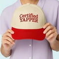 thumbnail image 4 of Certified Yapper Funny Embroidered Trucker Hat, Adjustable Snapback Baseball Cap, Playful Statement Hat for Talkative and Outgoing Personalities, Perfect Gift for Friends and Family, 4 of 5