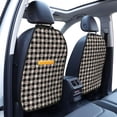 thumbnail image 3 of Gaeub Black Plaid Heart Print Anti-Kick Storage Mat for Car Seats 2 Pcs, Car Kick Mats with 3 Pocket Protector, Essential Car Seat Protector for Child Car Seat,Car Seat Protector, 3 of 8
