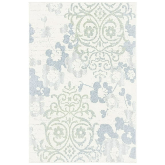 SAFAVIEH Adirondack Hortense Floral Area Rug, Ivory/Blue, 9' x 12'