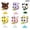 6-in-1 gift box set, variant on HZLKADAQ Creative Bee Shake Model Assembly Building Blocks Toy; suitable for people over 8 years old to assemble, suitable for building block enthusiasts, trendy toy collectors, DIY enthusiasts