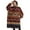 Boho Multicolor Geometric, variant on Oversized Wearable Blanket Hoodie,Boho Brown Geometric Ethnic Pattern Sherpa Blanket Hoodie with Super Pockets,Super Warm Fuzzy Pullover for Women & Men
