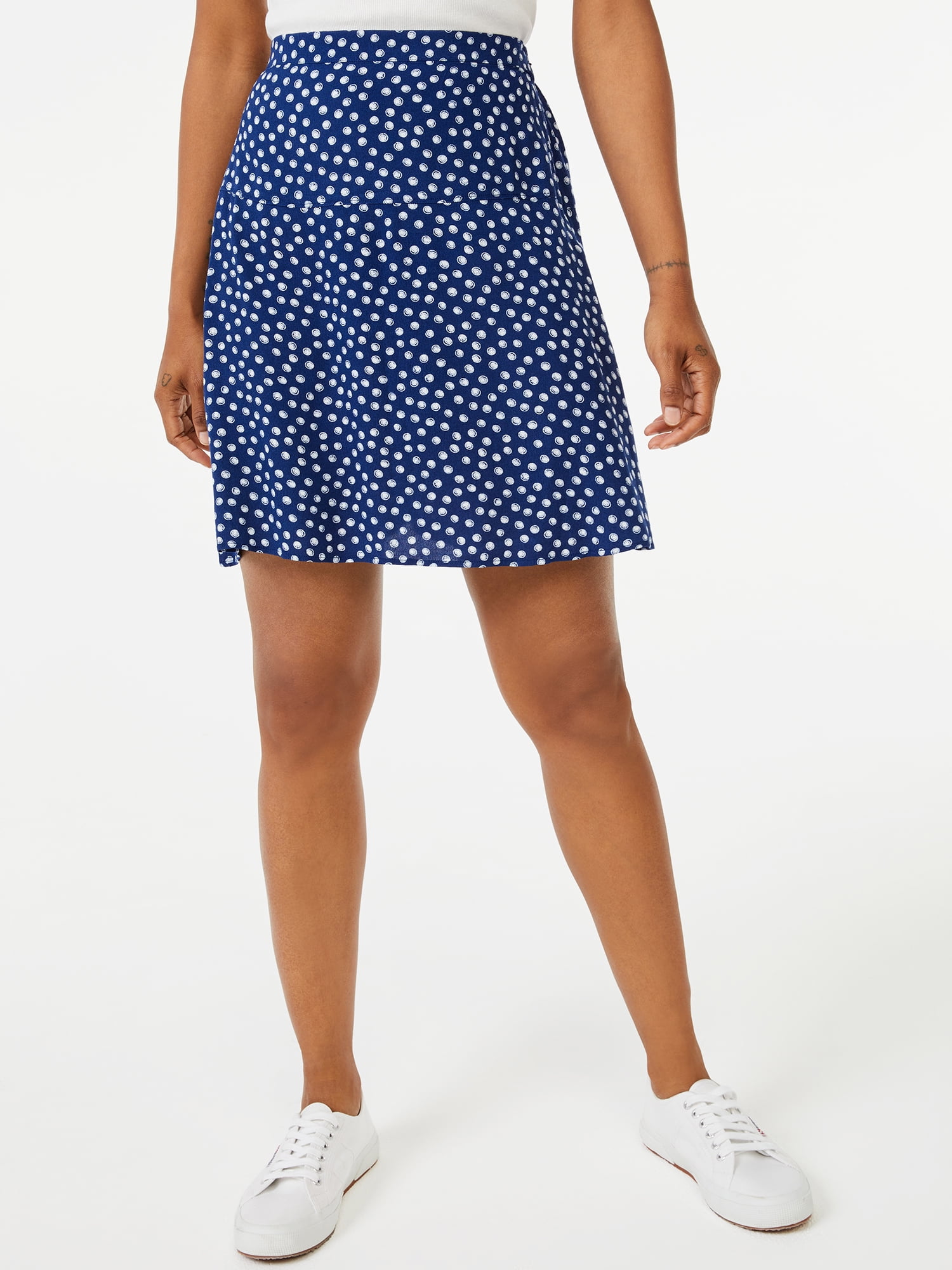 Free Assembly Women's Flutter Mini Skirt - Walmart.com