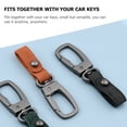 thumbnail image 5 of Zonh Leather Belt Loop Keychain Car Key Holder for Men Black, 5 of 6