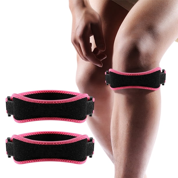 Correa para tendón rotuliano, paquete de 2, protege la rodillera, soporte para senderismo, fútbol, baloncesto, correr, tenis, tendinitis, voleibol, sentadillas, tela para tendón rotuliano, rodillera.