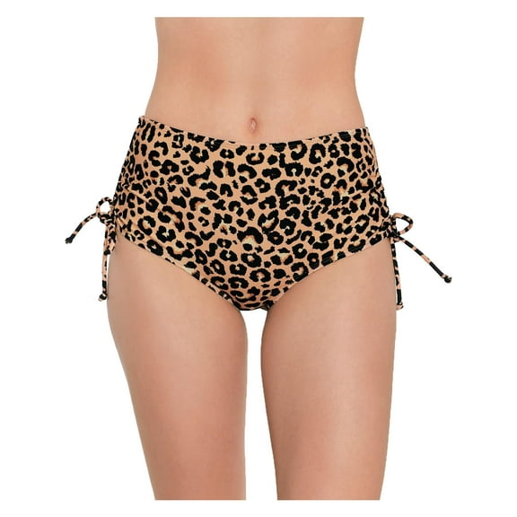 Salt Cove Womens Juniors High Waist Side Tie Swim Bottom Separates